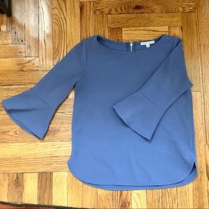 Periwinkle bell sleeve top